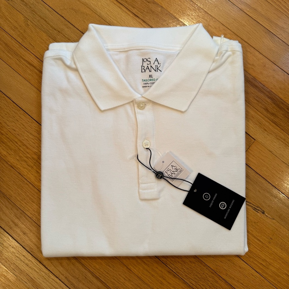 Jos. A. Bank Men's White Polo Shirt XL